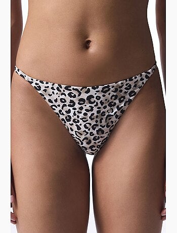 Braga de bikini brasileña leo con estampado de leopardo penti