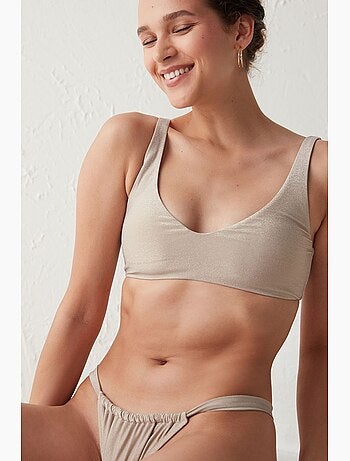 Braga de bikini con lateral brillante penti