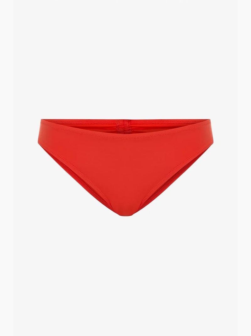 Braga de bikini de tiro bajo y corte cheeky penti Naranja - Kiabi