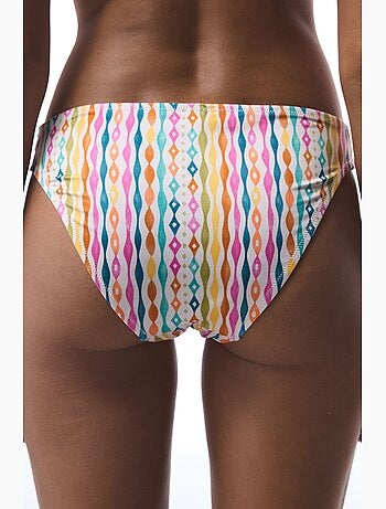 Braga de bikini mae rayada de macramé penti