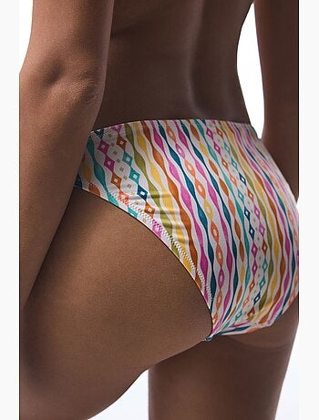 Braga de bikini mae rayada de macramé penti
