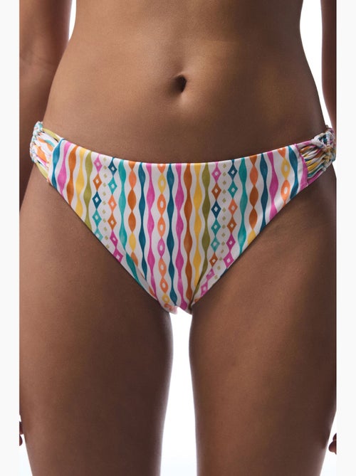 Braga de bikini mae rayada de macramé penti - Kiabi