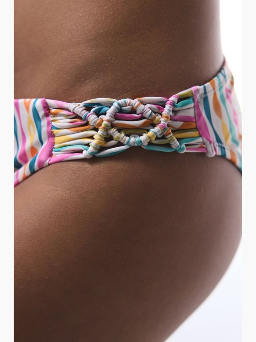 Braga de bikini mae rayada de macramé penti - Kiabi