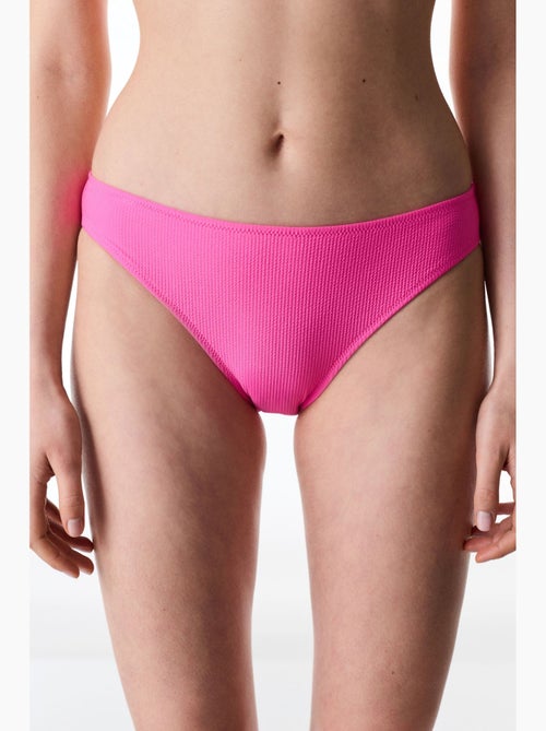 Braga de bikini nena brillante texturizada de tiro medio penti - Kiabi Braga de bikini nena brillante texturizada de tiro medio penti - Kiabi