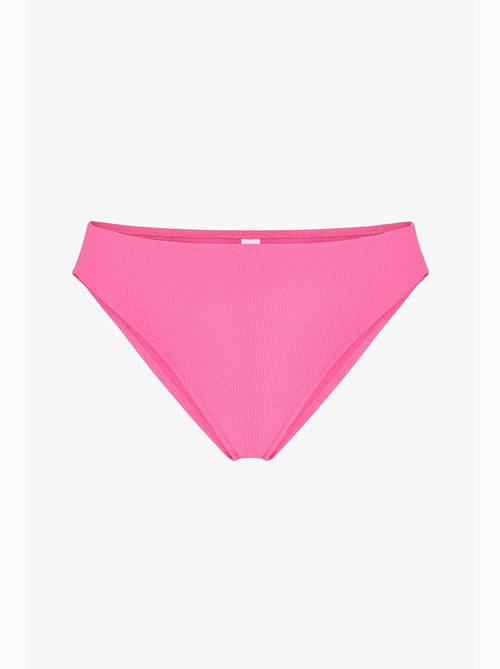 Braga de bikini nena brillante texturizada de tiro medio penti - Kiabi Braga de bikini nena brillante texturizada de tiro medio penti - Kiabi