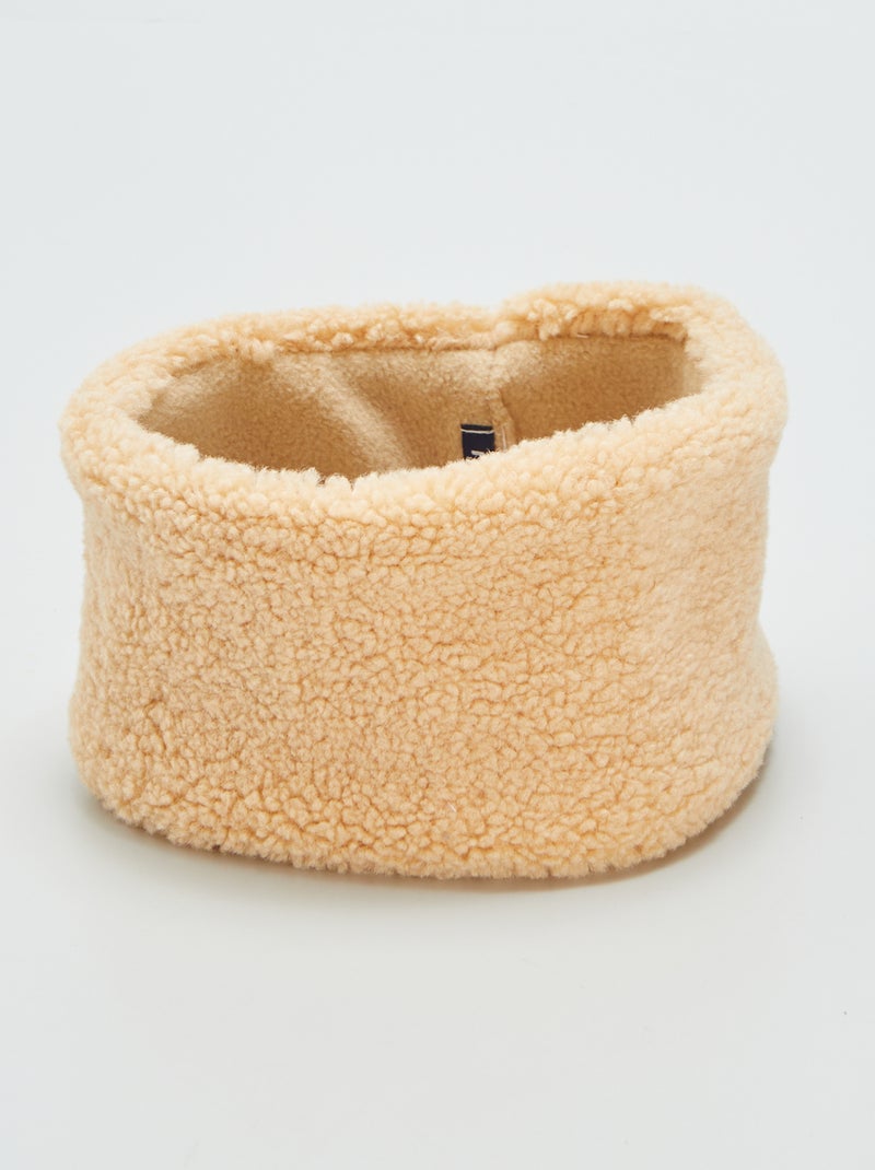 Braga de borreguito con forro polar BEIGE - Kiabi