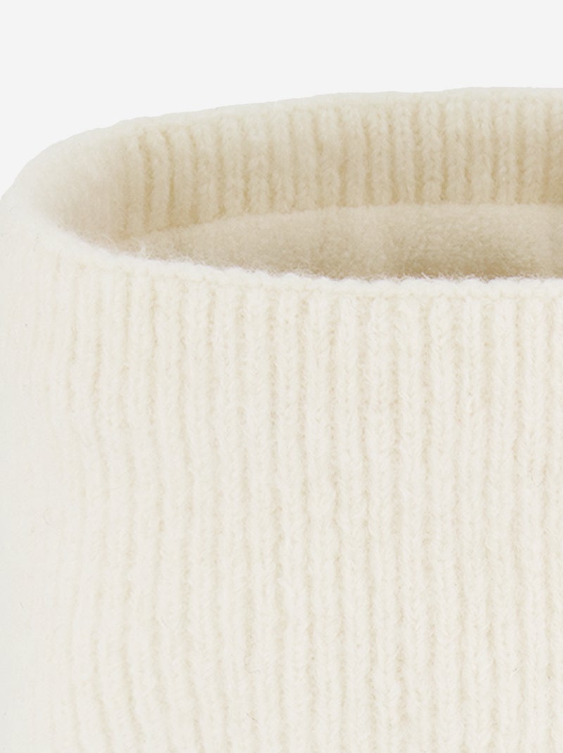 Braga de cuello de punto con forro polar Beige - Kiabi
