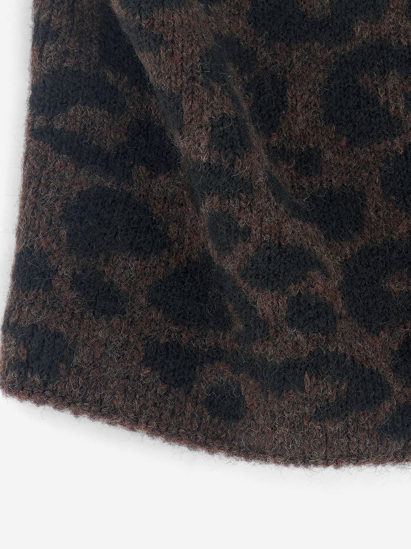Braga de cuello de punto con forro polar Marron - Kiabi