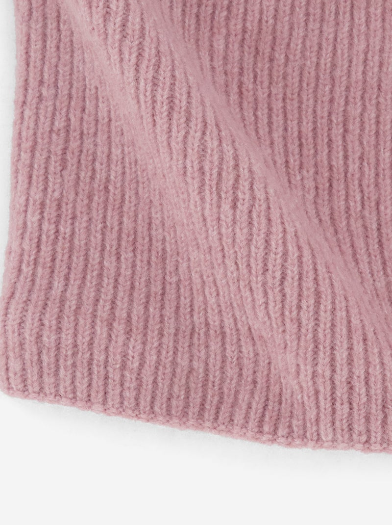 Braga de cuello de punto con forro polar Rosa - Kiabi