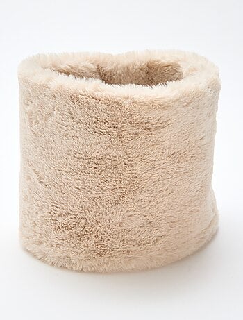 Braga de cuello efecto pelo