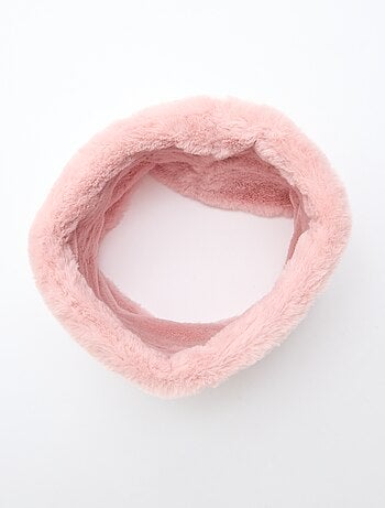 Braga de cuello efecto pelo