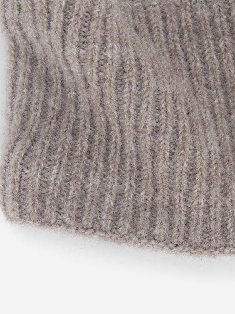 Braga de cuello forrada de polar Marron - Kiabi