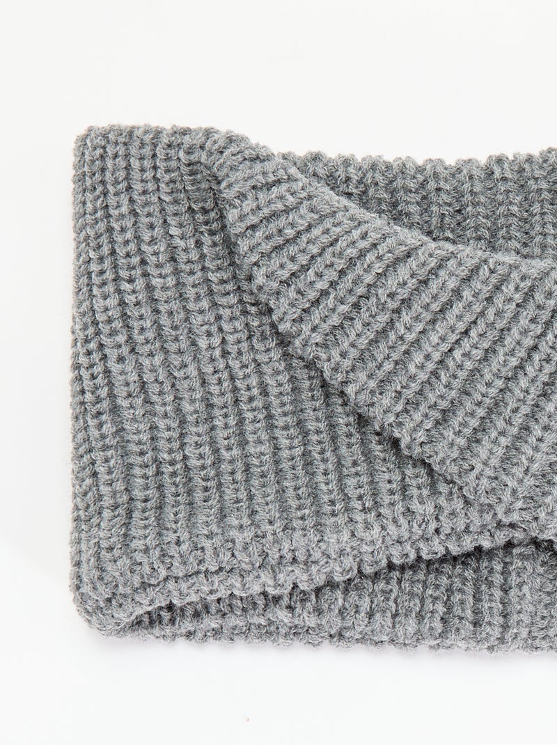 Braga de cuello lisa Gris - Kiabi