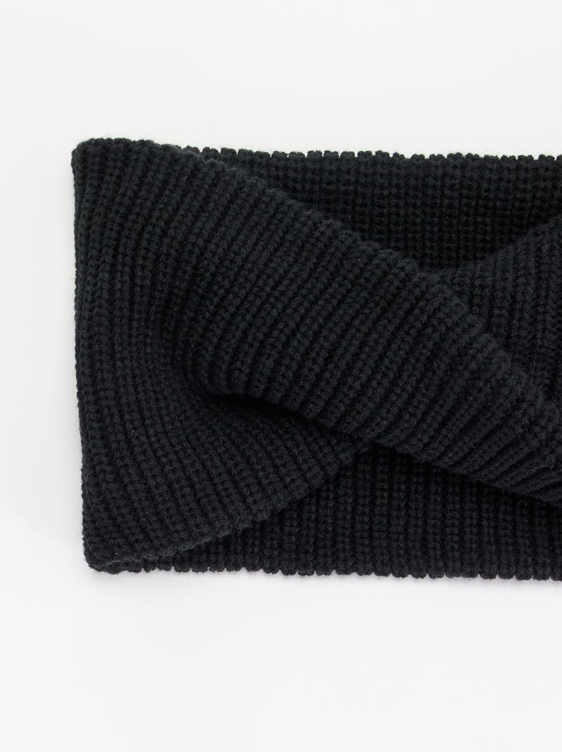 Braga de cuello lisa Negro - Kiabi