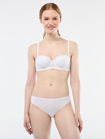 Braguita de microfibra y encaje