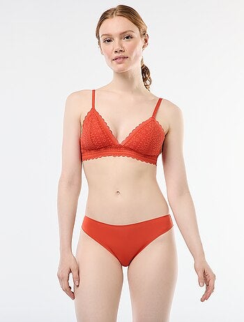 Braguita de microfibra y encaje