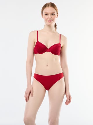 Braga de microfibra y encaje