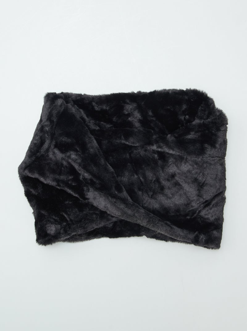 Braga de pelo sintético NEGRO - Kiabi