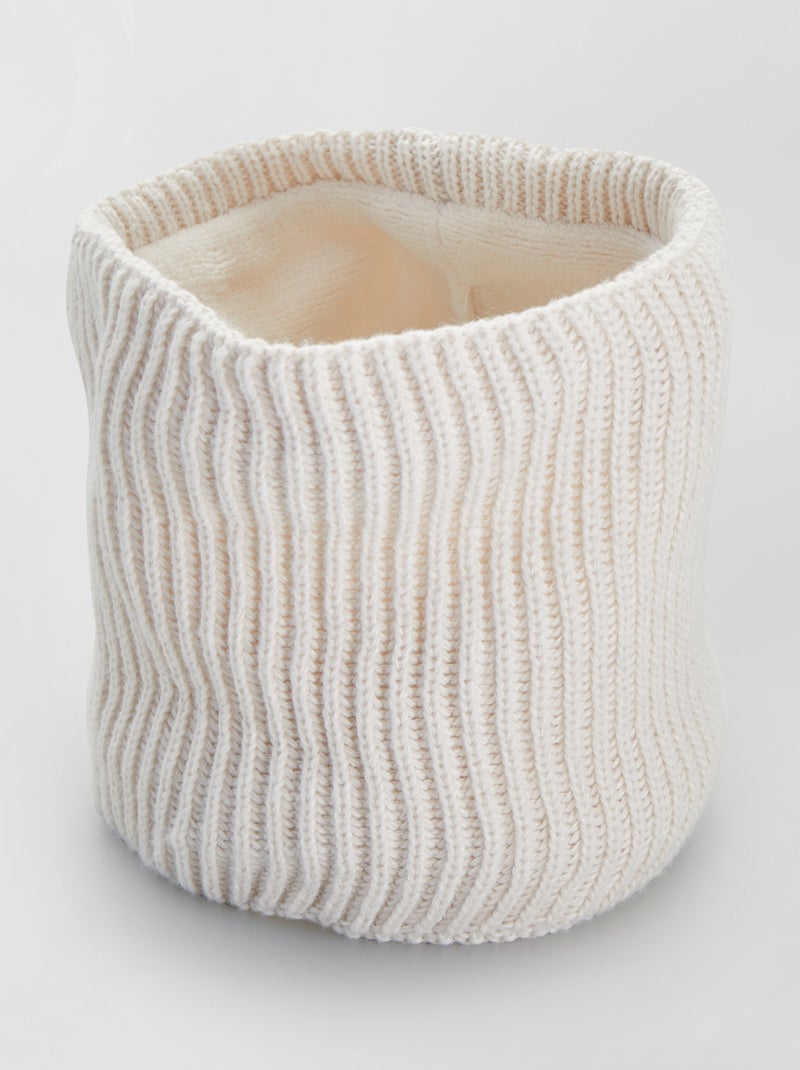 Braga de punto de canalé - bimaterial BEIGE - Kiabi