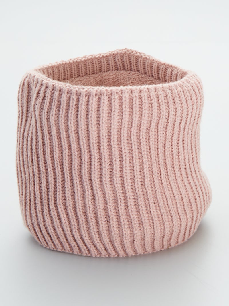 Braga de punto de canalé - bimaterial ROSA - Kiabi