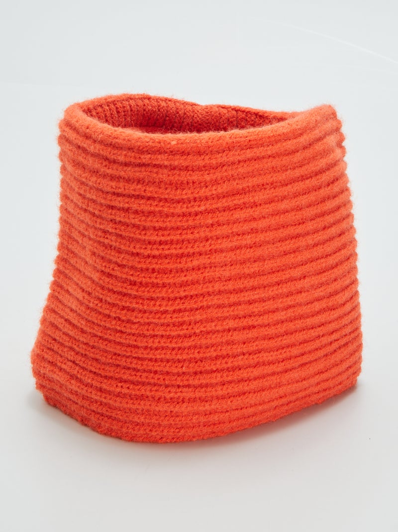 Braga de punto de canalé NARANJA - Kiabi