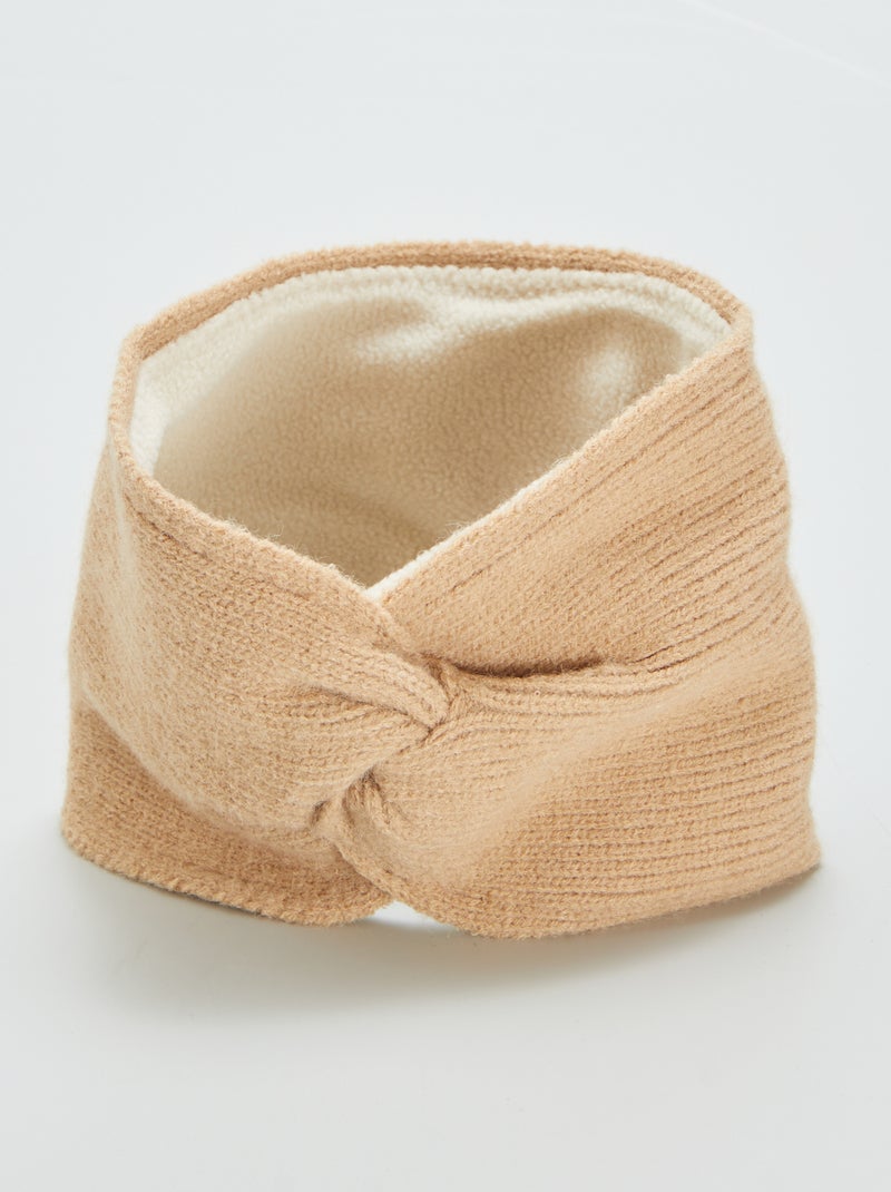 Braga de punto trenzado beige - Kiabi