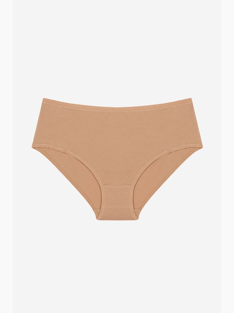 Braga de tiro alto fresh basic cover de algodón penti Beige arcilla - Kiabi