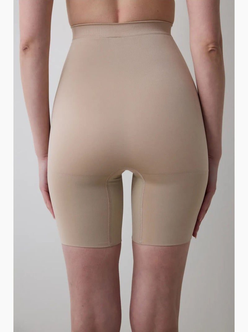 Braga faja alta sin costuras penti Beige arcilla - Kiabi