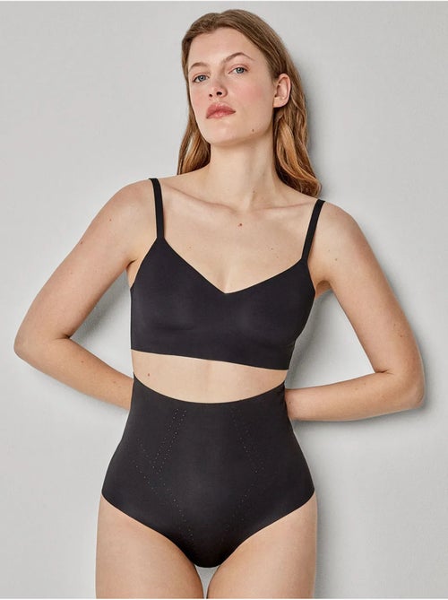 Braga faja reductora alta, con refuerzo extra control, de microfibra - Kiabi Braga faja reductora alta, con refuerzo extra control, de microfibra - Kiabi