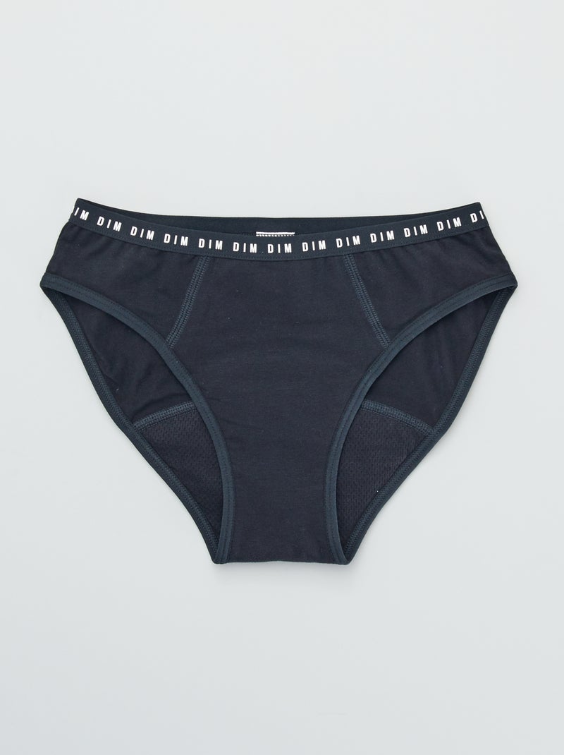 Braga menstrual 'DIM' - flujo medio negro - Kiabi