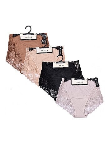Braga Microfibra TRESS Encaje - Pack de 4