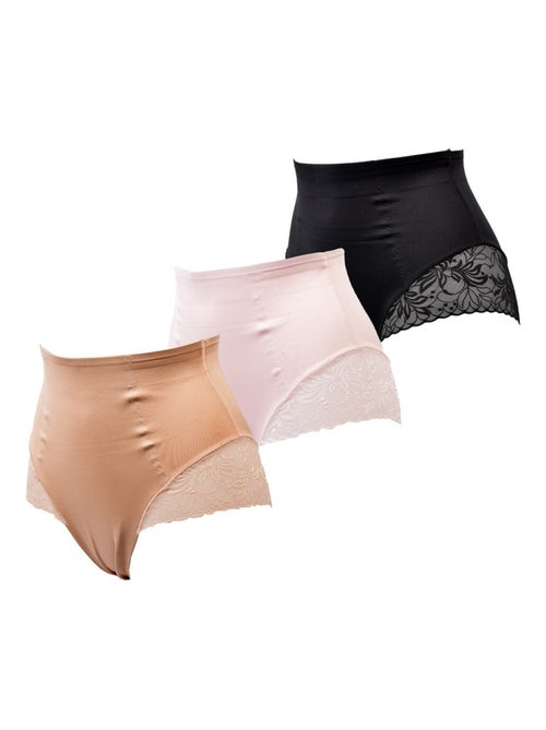 Braga Moldeadora Reductora TRESS Efecto Adelgazante - Pack de 3 - Kiabi