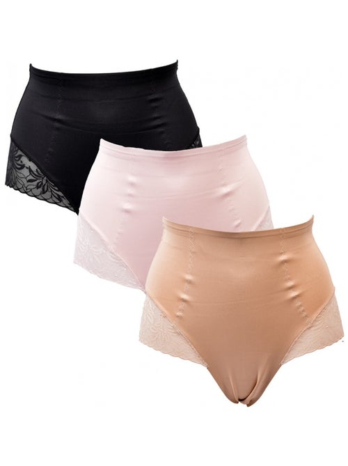 Braga Moldeadora Reductora TRESS Efecto Adelgazante - Pack de 3 - Kiabi