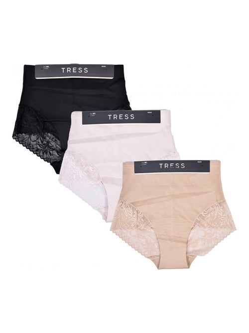Braga Moldeadora Reductora TRESS Efecto Adelgazante - Pack de 3 - Kiabi