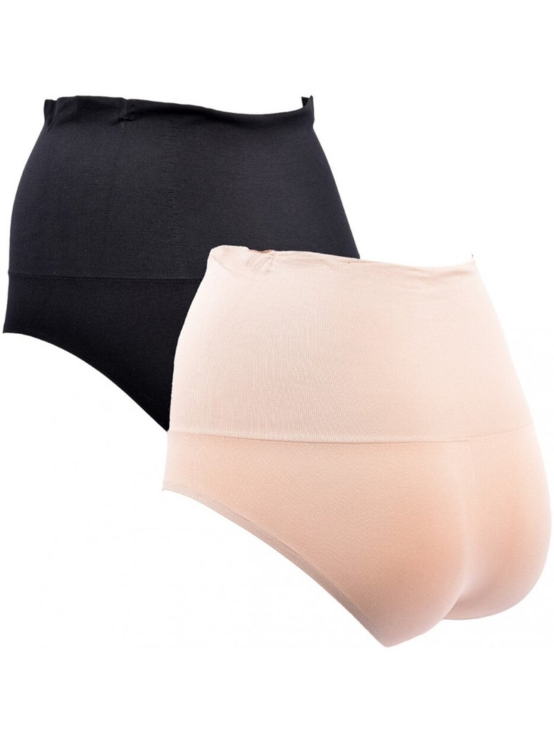 Braga Mujer INFINITIF - Pack de 2 Negro Multicolor - Kiabi