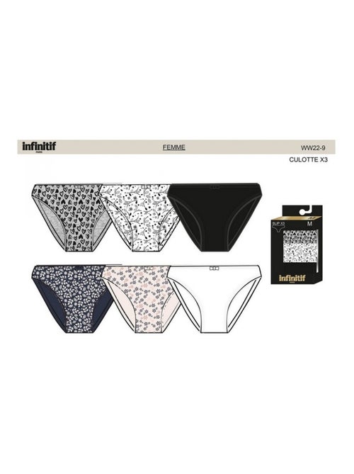 Braga Mujer INFINITIF - Pack de 6 - Kiabi