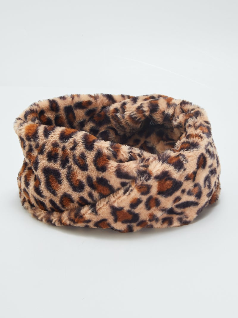 Braga para el cuello cruzada leopardo MARRON - Kiabi
