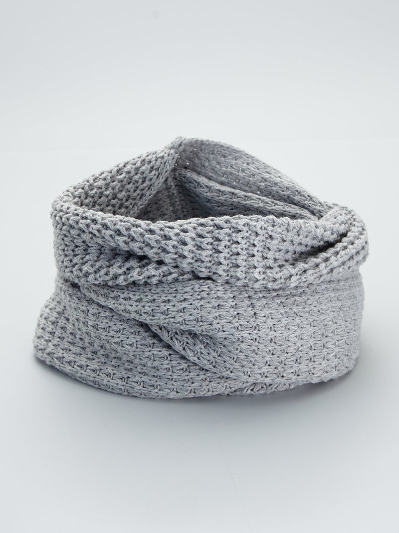Braga para el cuello de punto gris - Kiabi