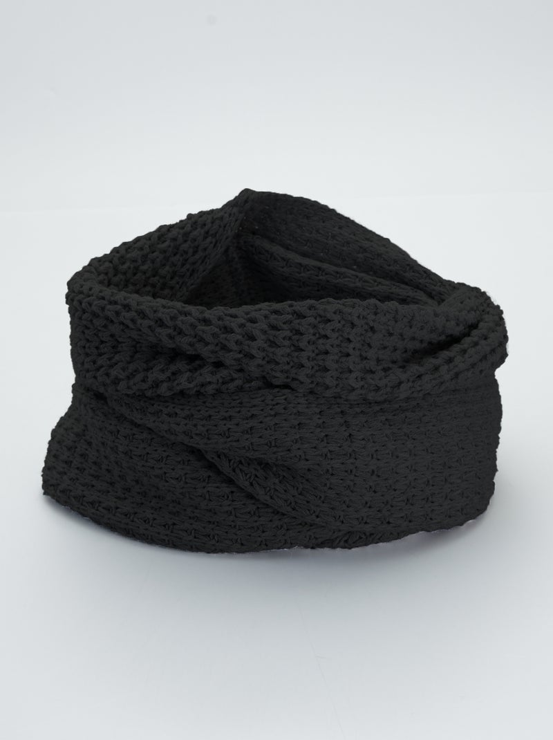 Braga para el cuello de punto negro - Kiabi