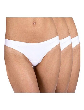 Bragas brasileñas microfibra pack de 3 Mujer