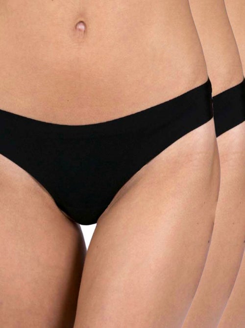 Bragas brasileñas microfibra pack de 3 Mujer - Kiabi