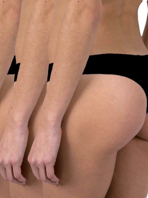 Bragas brasileñas microfibra pack de 3 Mujer - Kiabi