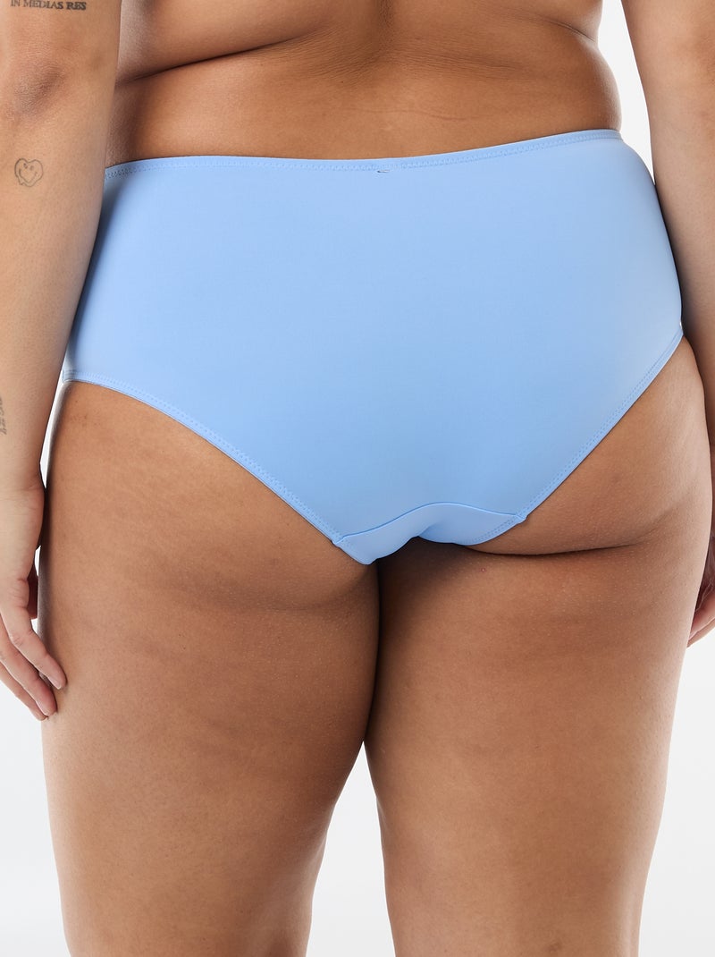 Bragas de tiro alto con encaje Azul - Kiabi
