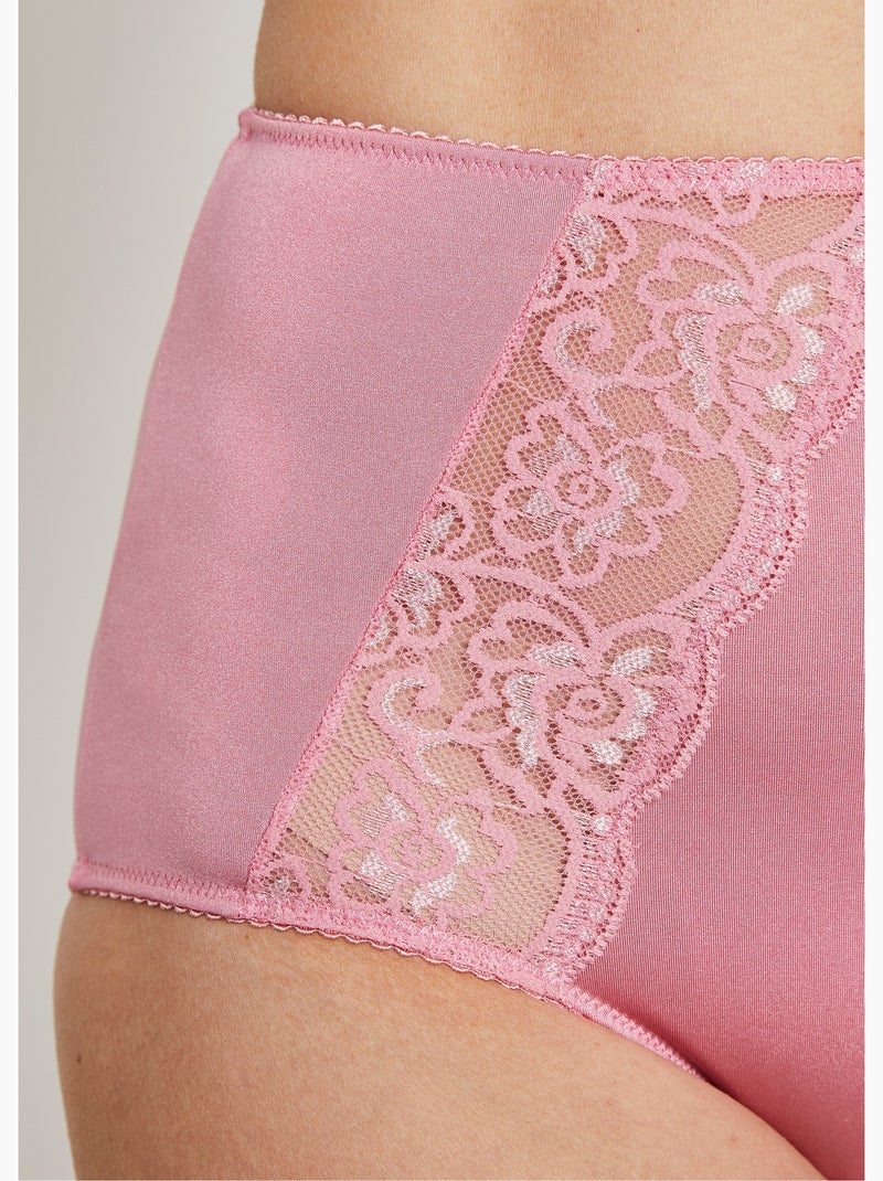 Bragas envolventes de encaje - Afibel Rosa - Kiabi