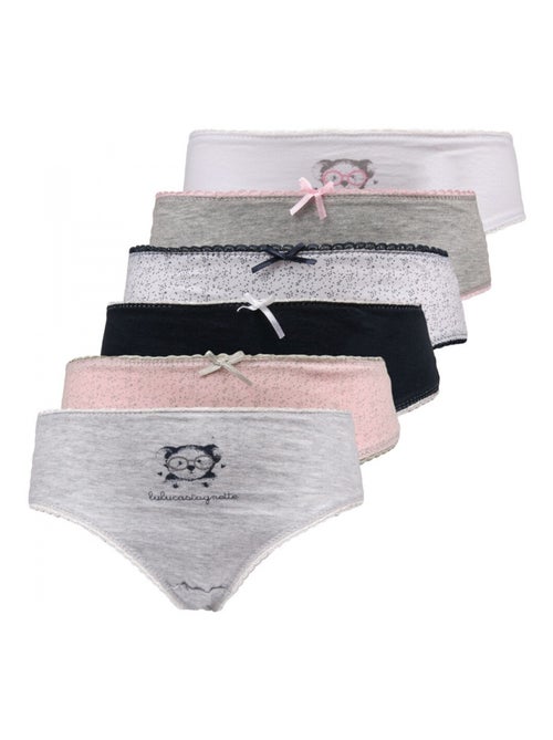 Bragas LULU CASTAGNETTE niña pack de 6 - Kiabi