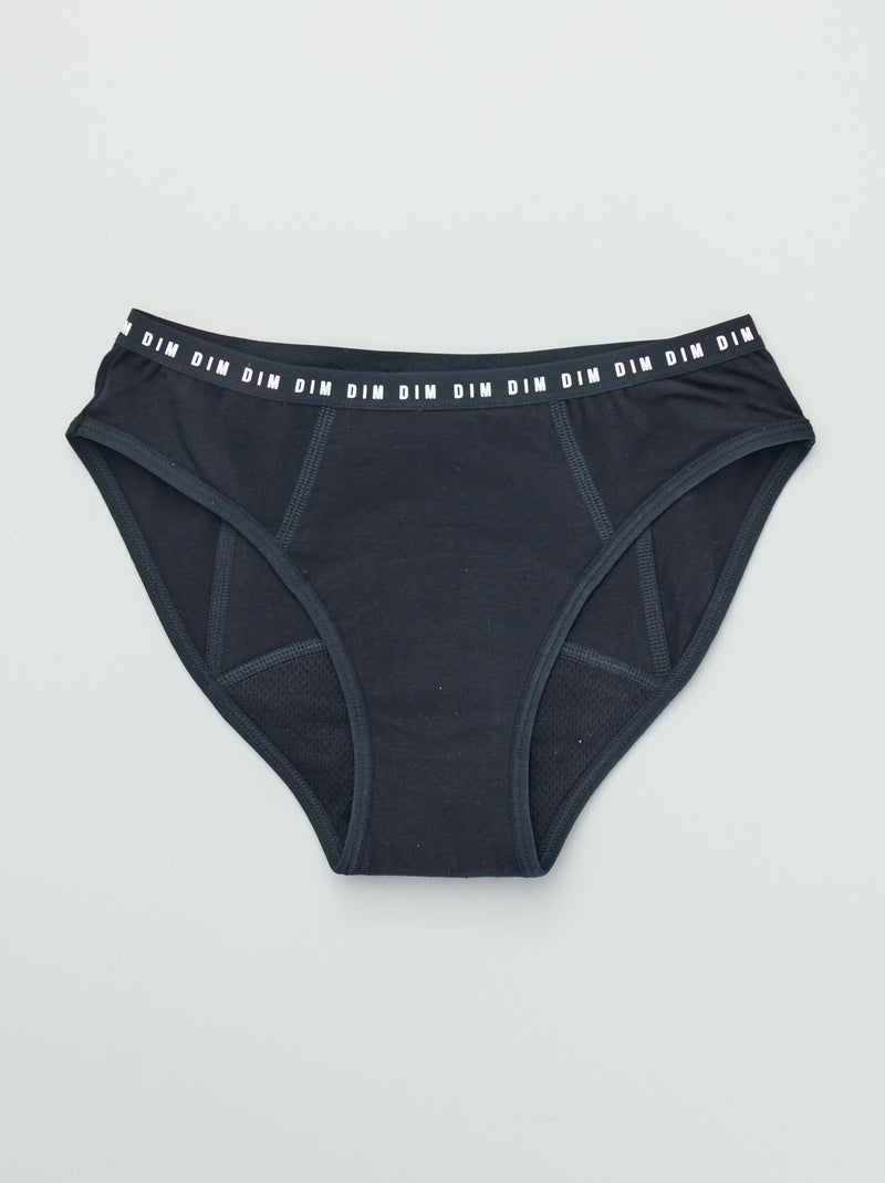 Bragas menstruales 'DIM' flujo abundante negro - Kiabi