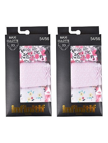 Bragas Mujer INFINITIF MAXI Algodón - Pack de 6