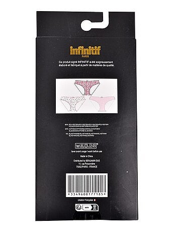 Bragas Mujer INFINITIF MAXI en Algodón - Pack de 6