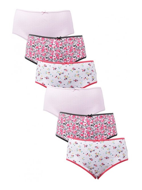 Bragas Mujer INFINITIF MAXI en Algodón - Pack de 6 - Kiabi