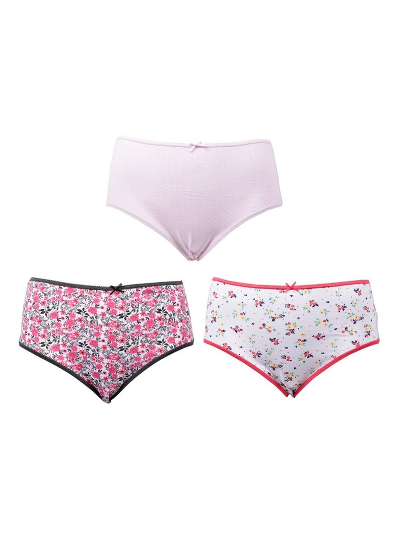 Bragas Mujer INFINITIF MAXI en Algodón - Pack de 6 Multicolor - Kiabi